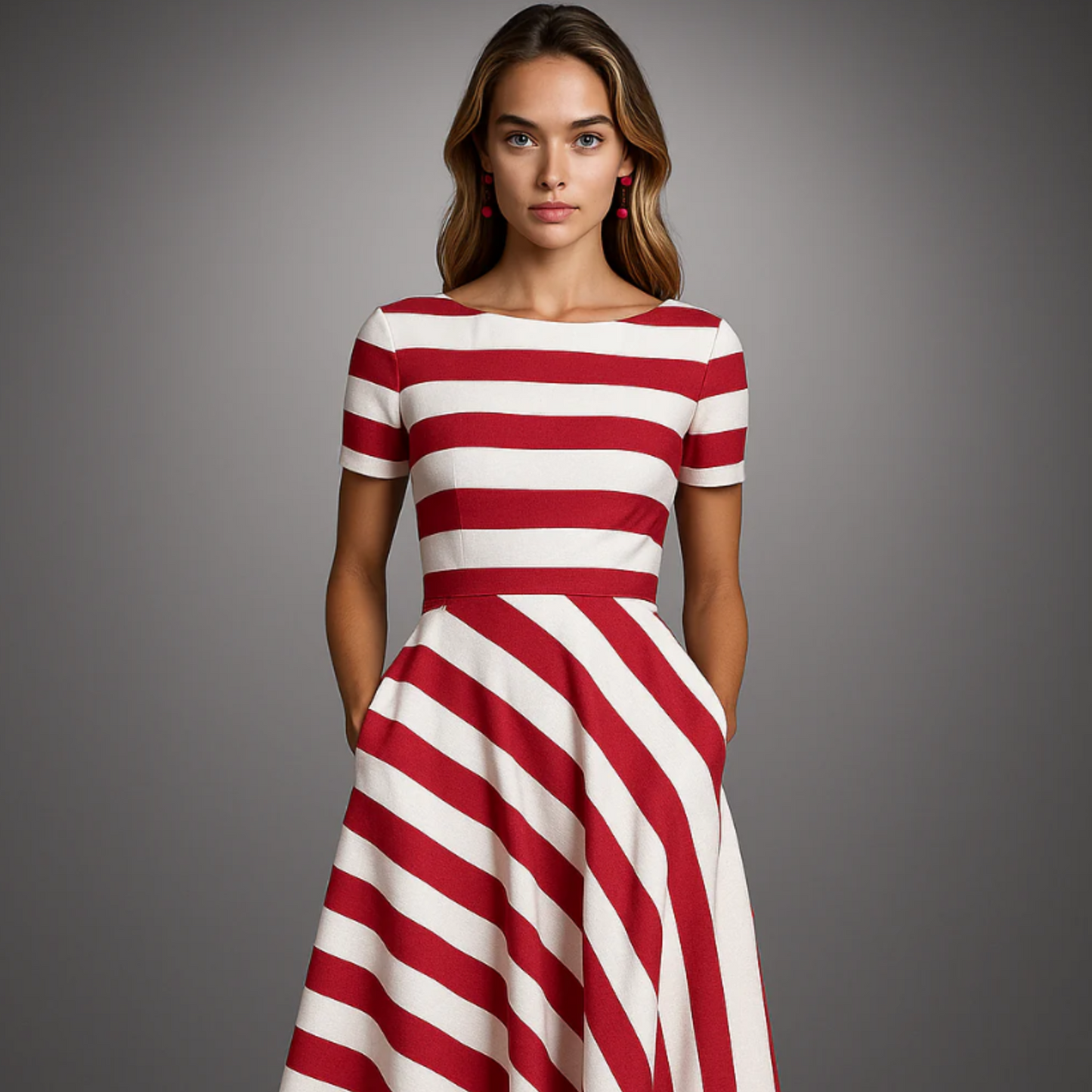 Rosa™ | Robe légère à rayures subtiles