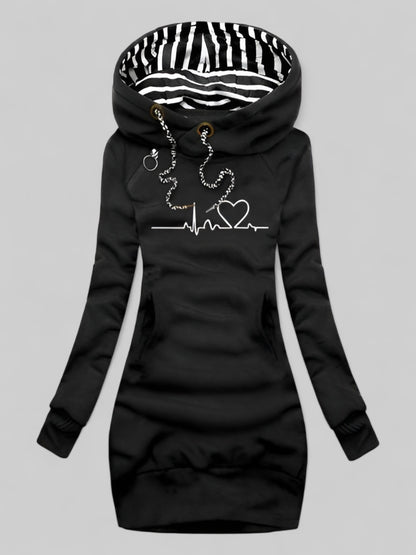 Luna™ | Robe en laine à imprimé