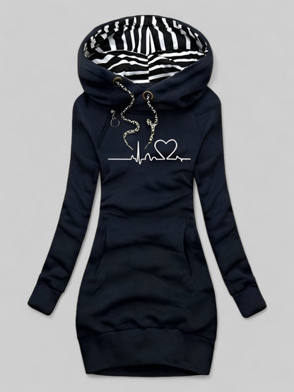 Luna™ | Robe en laine à imprimé