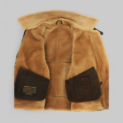 Gael™ | Veste aviateur chaude en cuir véritable