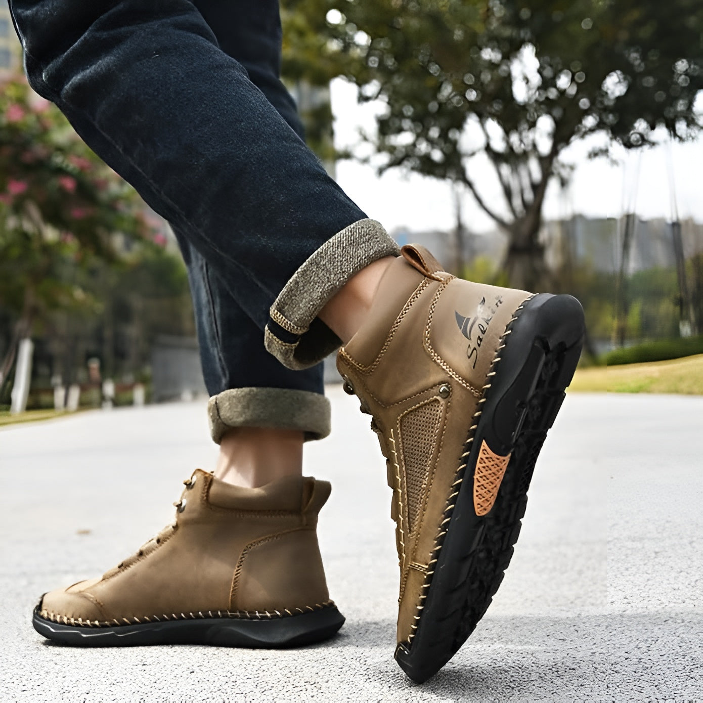 Víctor™ | Bottes en cuir haut de gamme avec semelle antidérapante