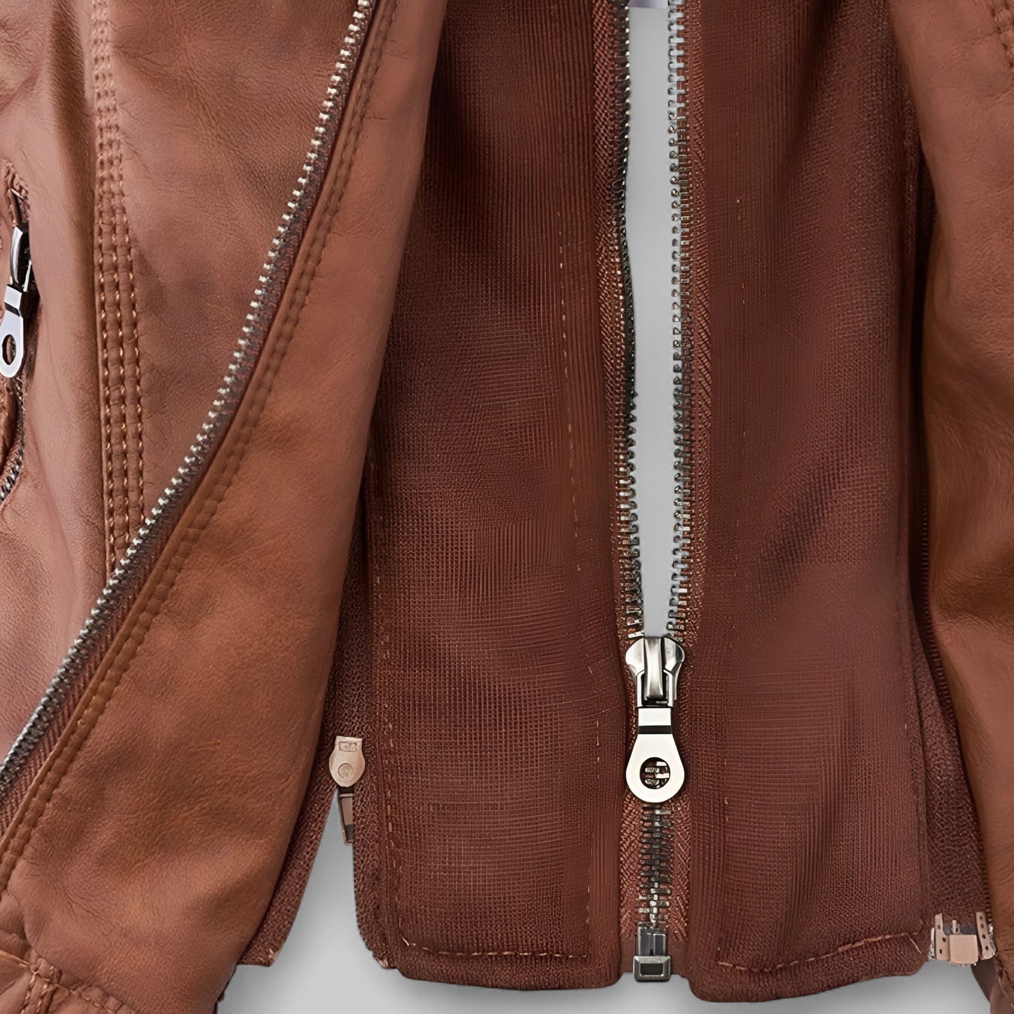 Rosa™ | Veste en cuir moderne avec capuche