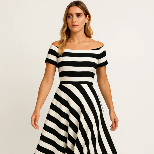 Rosa™ | Robe légère à rayures subtiles