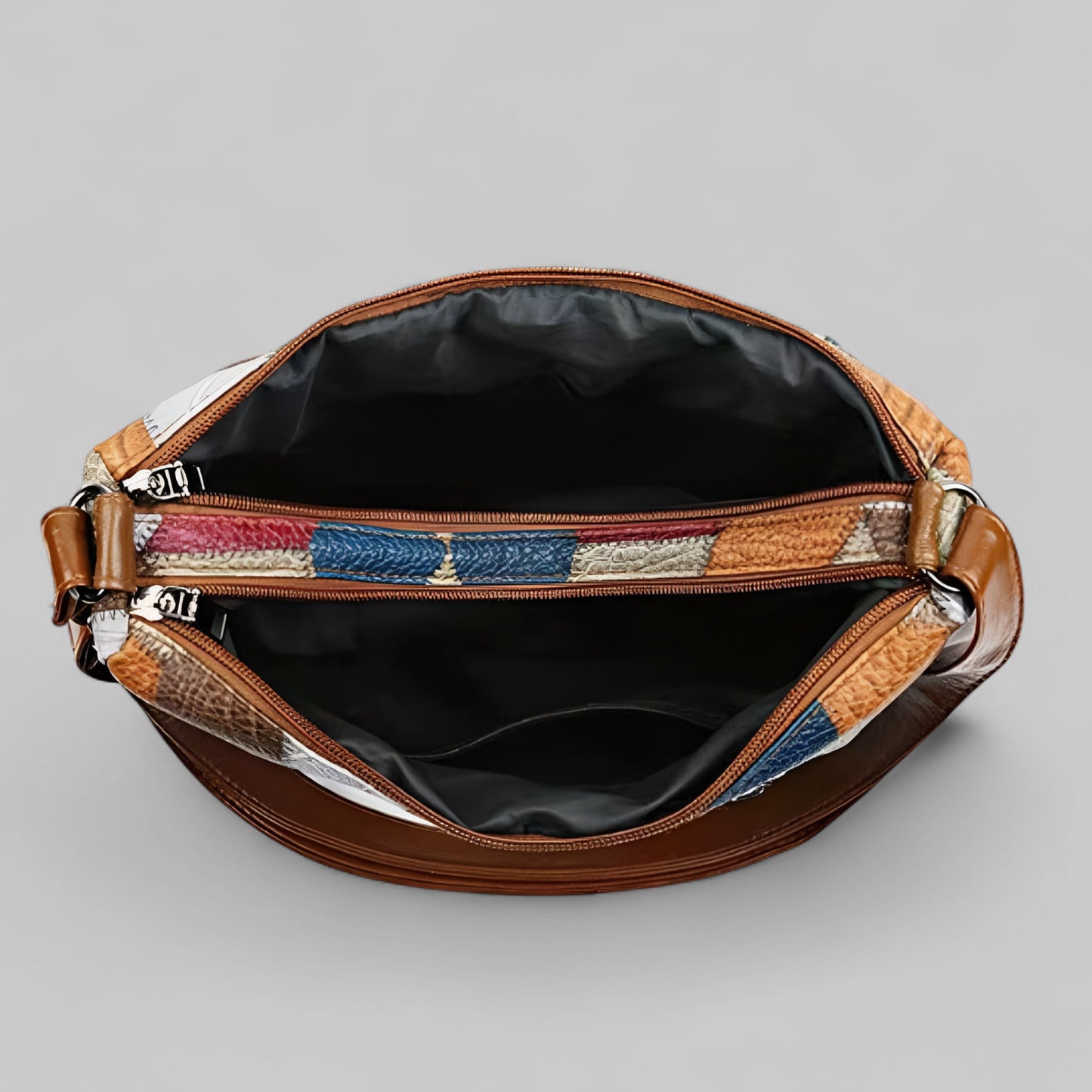 Clara™ | Élégance Artisanale en Cuir Mosaïque