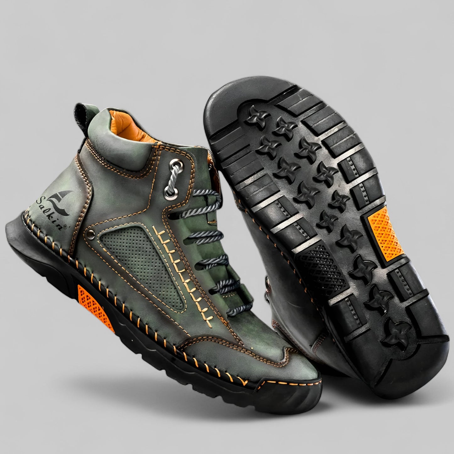 Víctor™ | Bottes en cuir haut de gamme avec semelle antidérapante