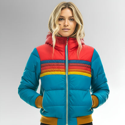 Irene™ | Veste matelassée au design vintage multicolore